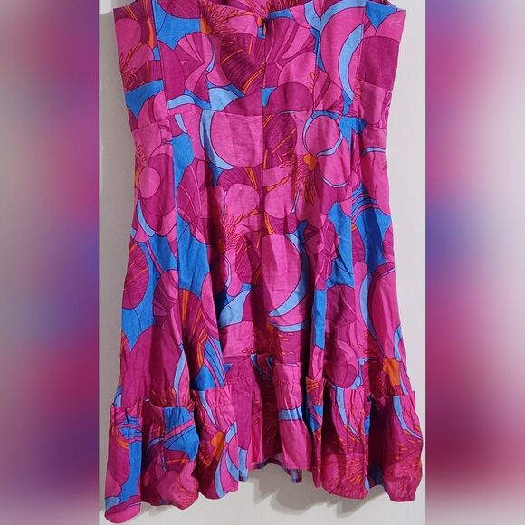 Tuckernuck X Cameran Eubanks Somberly Wild Azalea Mason Dress Size M - Picture 4 of 10